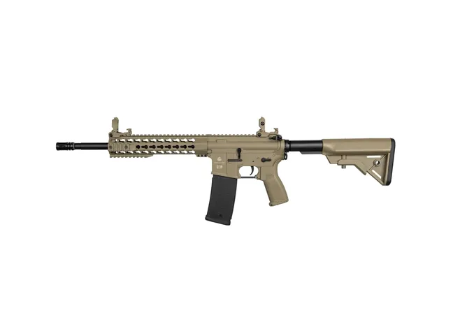 Страйкбольна гвинтівка Evolution Recon Superlite 14.5" Carbontech AEG 6 мм Tan Фото 2